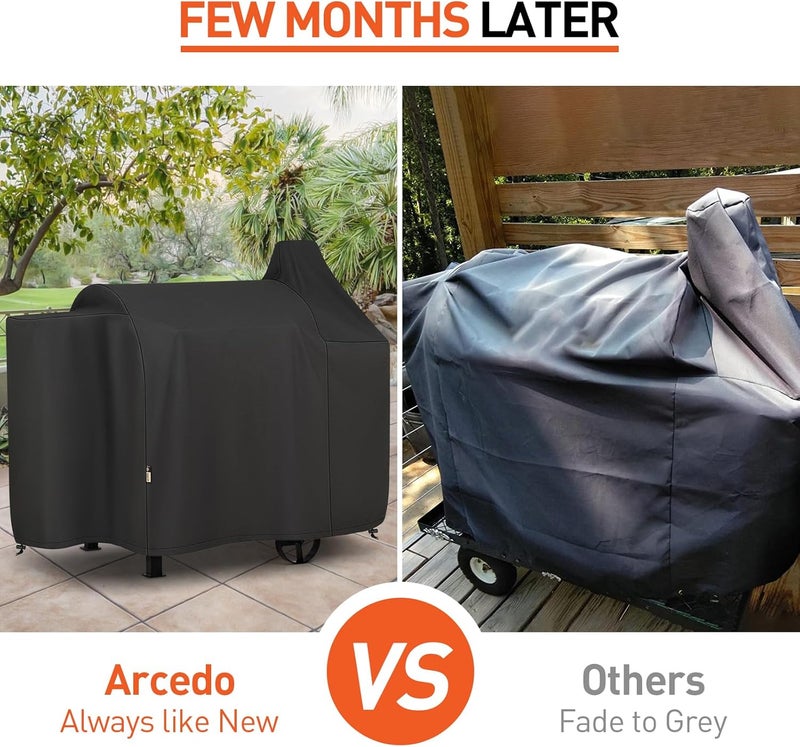 Arcedo Smoker Cover Compatible with Pit Boss 820 Deluxe, 850, 820 Sportsman, Heavy Duty Waterproof Wood Pellet Grill Covers, All Weather Protection for Outdoor Grill - Image 3